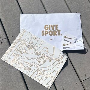 Nike White and Gold Gift Wrap